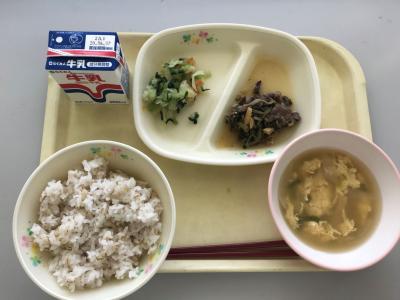 今日の給食 今日の給食