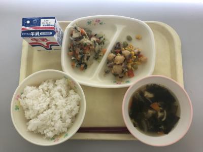 今日の給食 今日の給食
