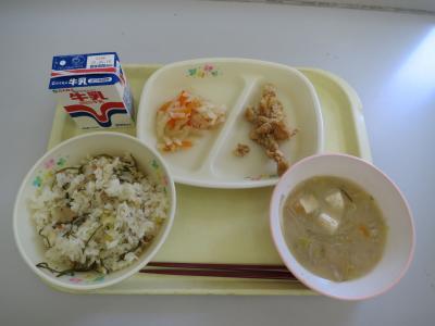 今日の給食です 今日の給食です