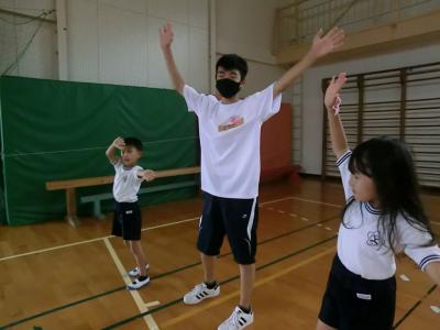 1・2年生の練習風景です