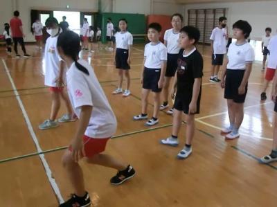 松山聖陵高校ダンス部との練習 松山聖陵高校ダンス部との練習