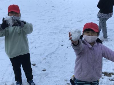 雪だるまをつくりたいな！