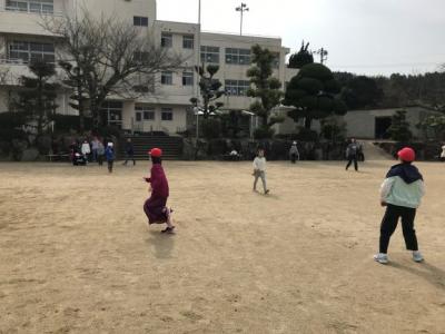 昨日の昼休みの様子です